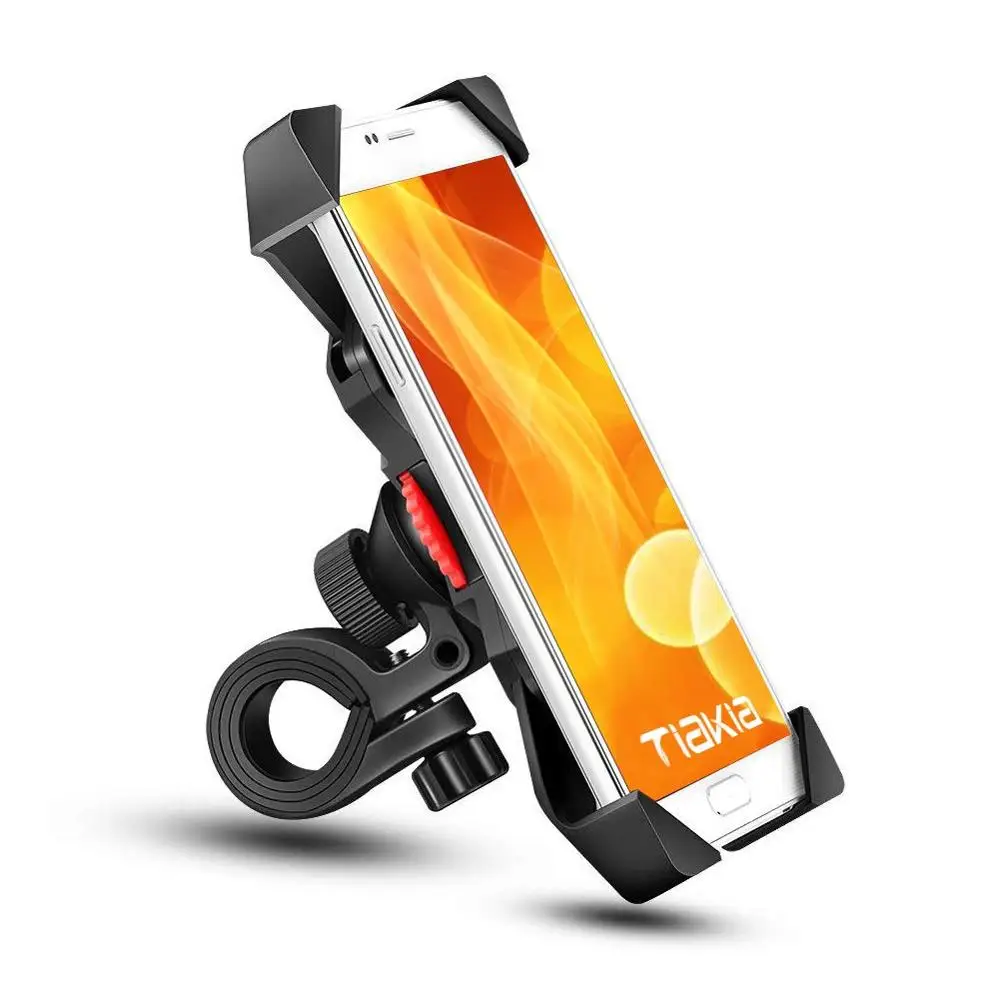 

Hot Sale Bicycle Bike Mobile Phone Holder Cellphone Holder Universal 360 Degree Rotation, Red+black