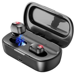 Gusgu Mini V5.0 TWS Wireless Bass Earphones Dual Microphones