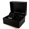 2019 new design black glossy gift case vintage leather watch box