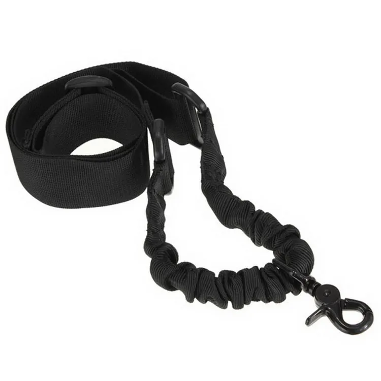 

High Quality Military Black Nylon Multifunction Adjustable Tactical Single Point Bungee Gun Sling For Hunting