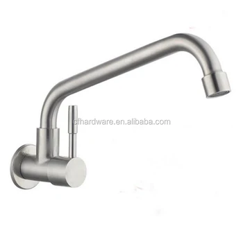 Best Commercial Wall Mounted Stainless Steel 304 Cold Water Taps Single Handle Kitchen Sink Faucets From Guangzhou Buy Cold Water Faucet