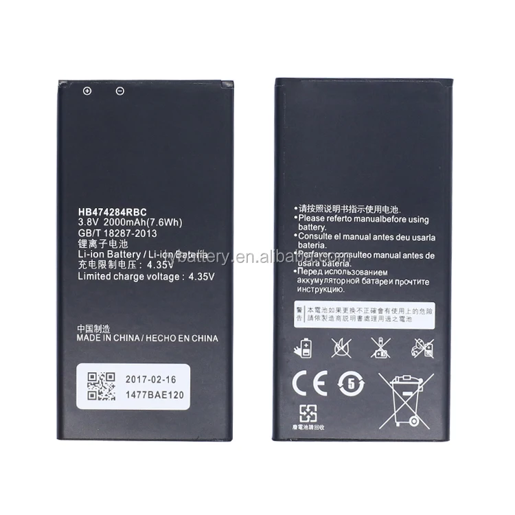 

Gb/T 18287-2013 Mobile Phone Battery For Huawei C8816, C8816D, Ascend Y550, Ascend Y550 -L01 Ascend Y550 -L02 Hb474284Rbc, Balck