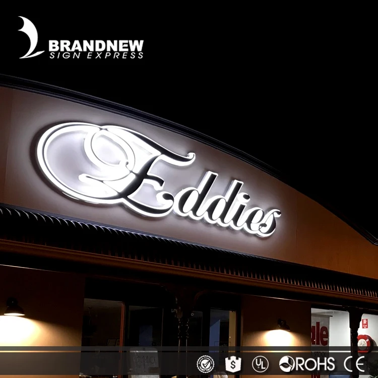 Hot Sale Custom Design Retail Storefront Led Light Letter Shop Fascia