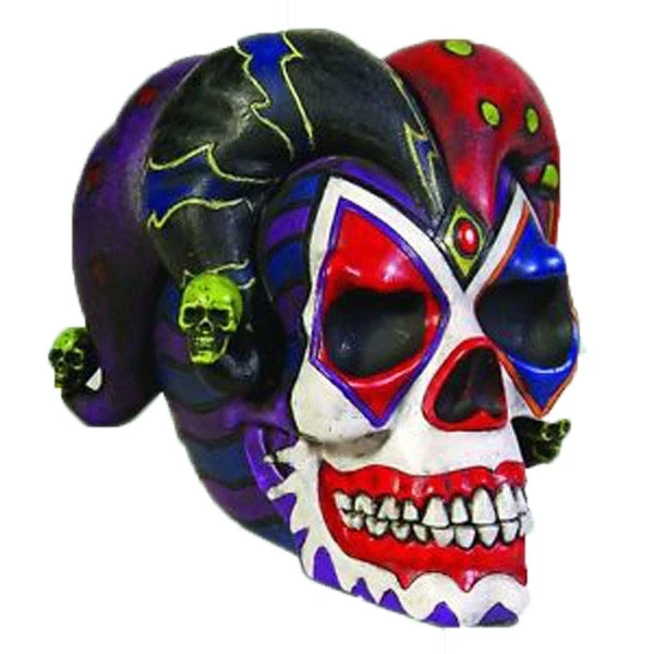 Resin Patung Dekorasi Halloween Jester Badut Joker Tengkorak Buy Product