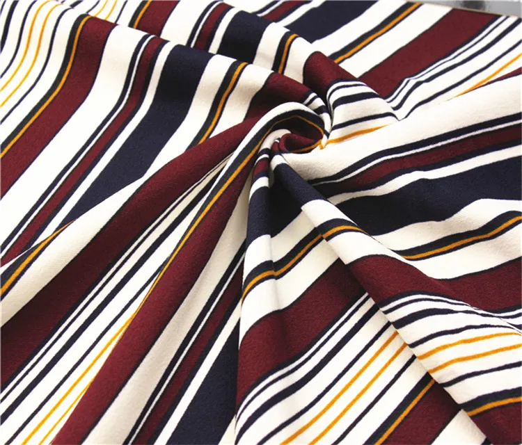 print polyester fabric 95% polyester 5% spandex moss crepe