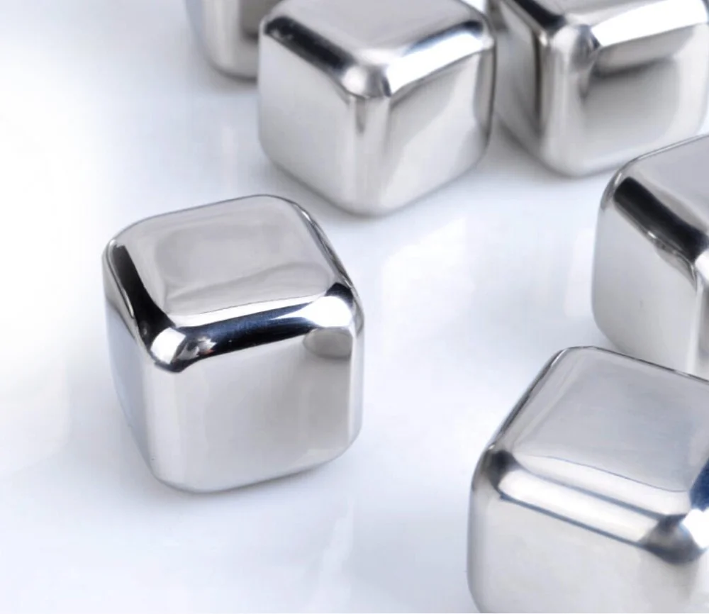 

Stocked Stainless Steel Bulk Package Whiskey Stone, Silver