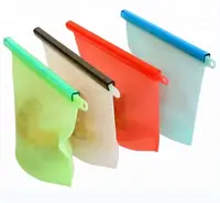 

High Quality Fridge Food Preservation Bag Reusable Silicone Food Storage Bag With Zipper