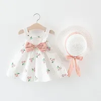 

2019 wholesale summer lovely print two piece set for baby girls kids clothes