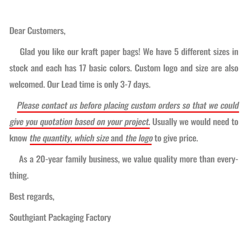 
Personalize LOGO Manufacturer Direct Kraft Presents Delivery Paper Wedding Gift Bags with Handle 