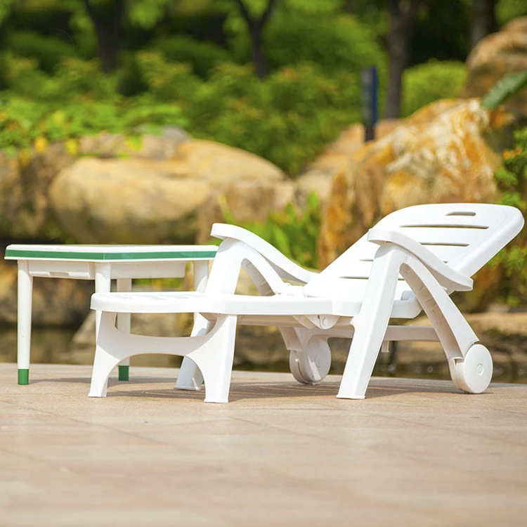 Plastic White Swimming Pool Beach Lounge Chairs Buy