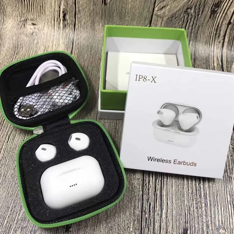 Small Size IP8-X Wireless TWS Ephones Stereo Earbuds Mini Portable Pocket Ear Buds With Charge Box - ANKUX.COM