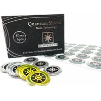 

6 pcs/pack Gold Silver Anti-Radiation Mobile Phone Sticker