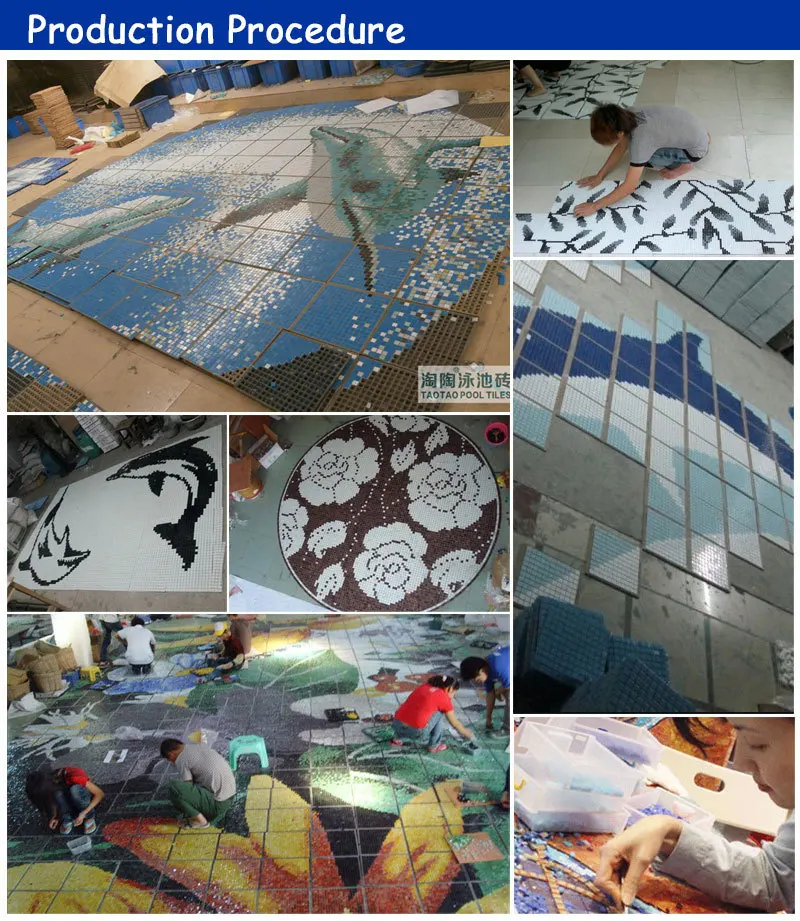 installation de carreaux de céramique mosaïque