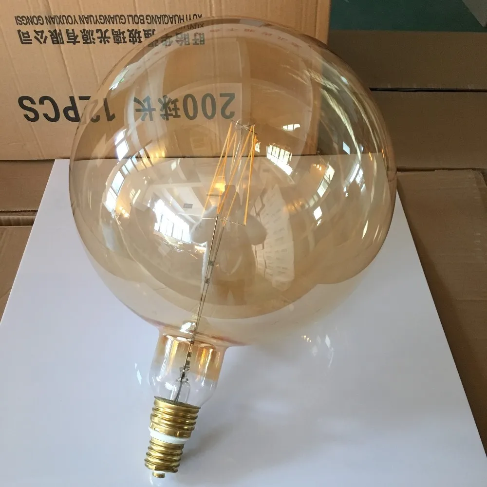 Big Size Edison Led Bulb Giant Globe Bulb G380 Non-dimmable 8w 220-240v