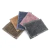 New TEC 100 polyester grey color melange yarn sherpa fleece fabric