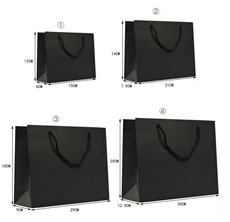 Custom Black Glossy Art Paper Packing Paper Bags For Shopping and Gifts 6.jpg