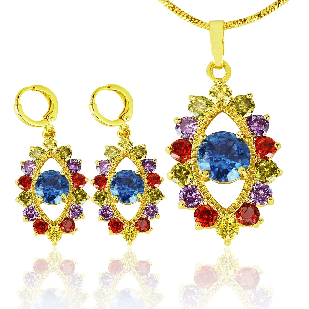 

luxury gold plated jewellery jewelry fashion earring set, N/a