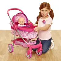 

Deluxe Pram for Baby Dolls Toy Doll Stroller for girls