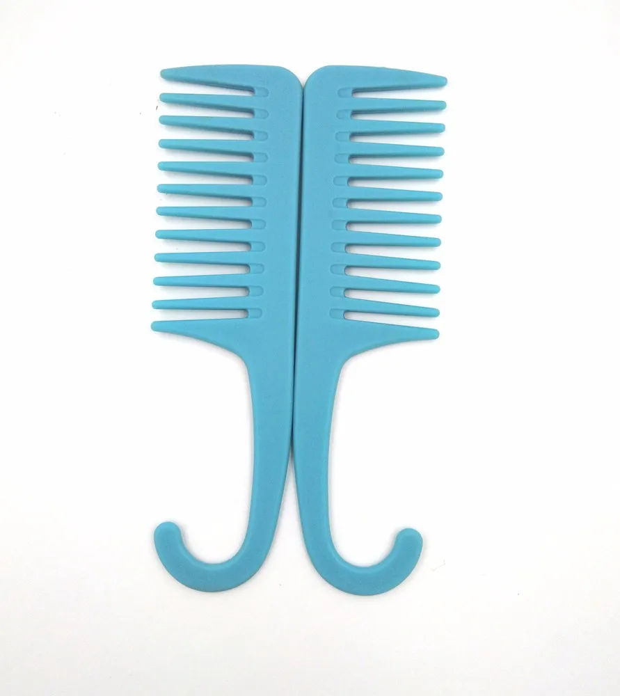 Big Detangler Bath Shower Comb With Hook To Hanging Comb,Wide Tooth