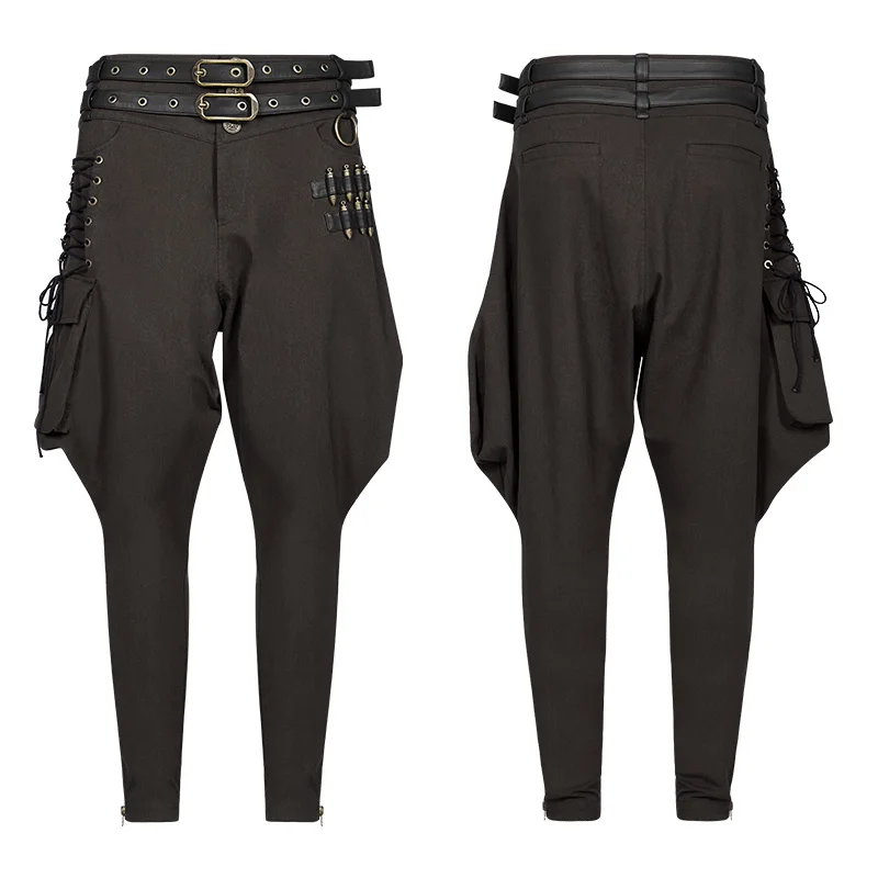 

WK-359 Punk zipper Crotch Breeches Steampunk Breeches pants men