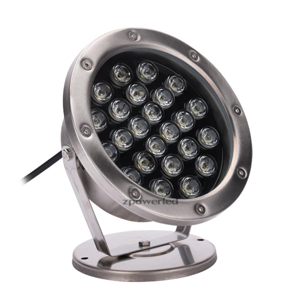 Low Voltage Dmx Rgb Color Fountain Lamps 24w Underwater Pool Light