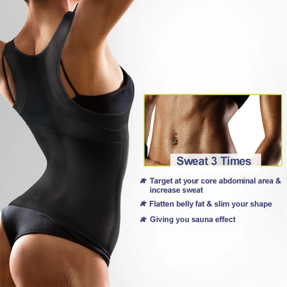 Women Vest Sweat Shaper Body Weight Loss Sauna Tank Workout Top