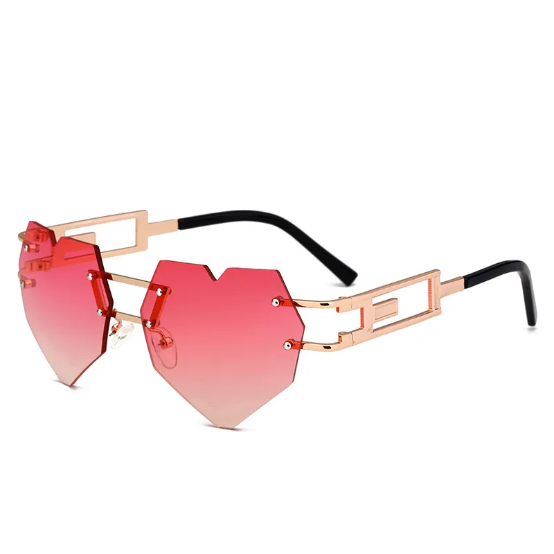 

2019 Wholesale Hot Sale Love Heart Shape Sunglasses Women For Summer Accessories