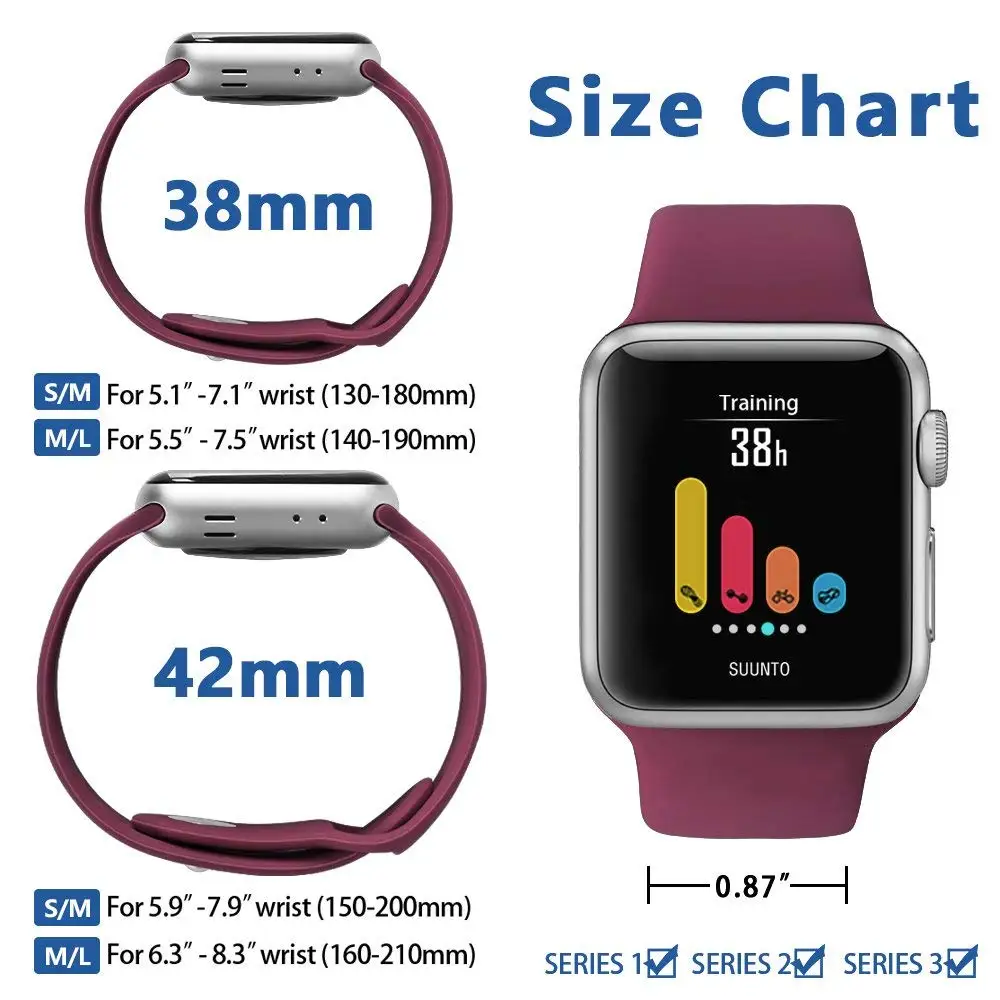 Apple Watch Wrist Size Chart