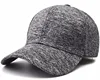 Fashion mid fitted cotton heather jersey full size performance cap