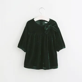 black velvet baby dress