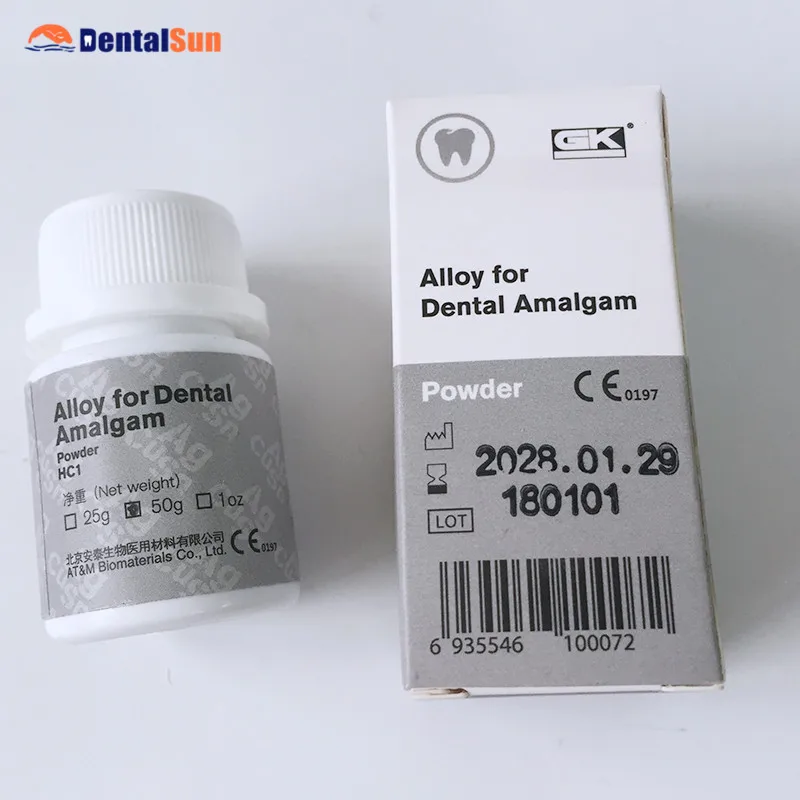Dental Amalgam Alloy Powder/gk Alloy For Dental Amalgam 50g/bottle