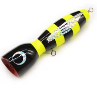 

High quality 125g 19.5cm Saltwater Wooden stick bait Popper Fishing wood Lure with good price