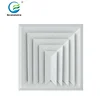 Air Conditioner Aluminium 3 Way Square Ceiling Air Diffusers