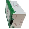 Green hard drive case packing box with lid for vegetables packing