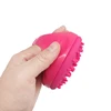 Fancy silicone rubber hair sponge brush for pet dog cat