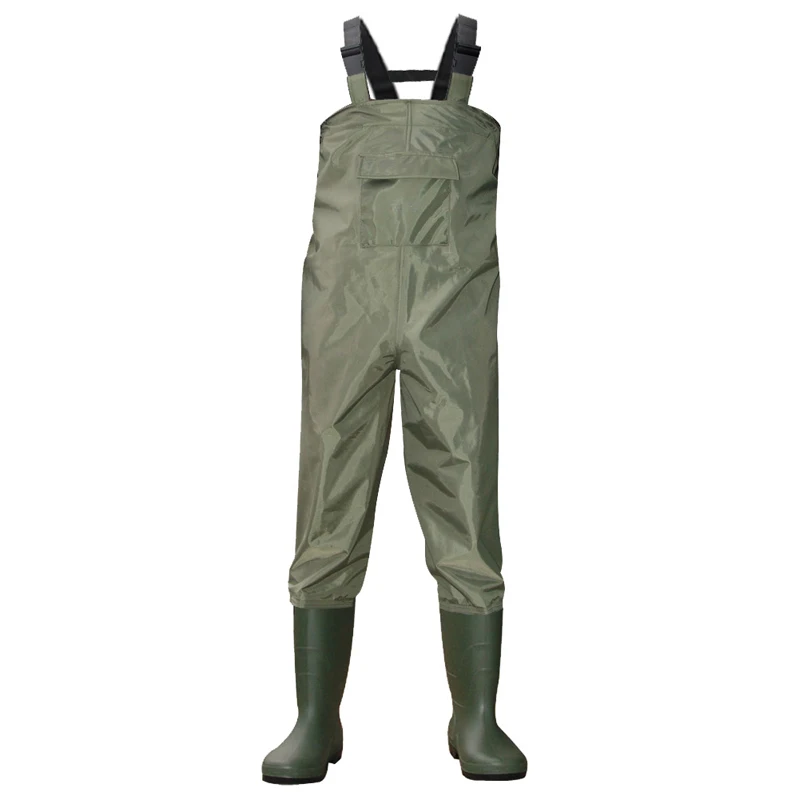 
Hotsales 70D Waterproof Nylon PVC Fishing Chest Waders Fishing Boots 