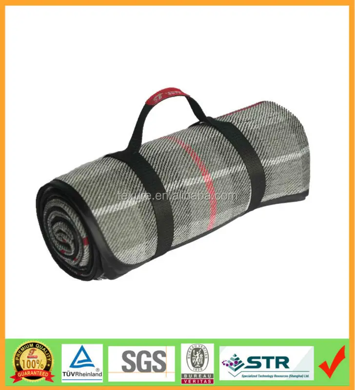 Allpurpose Fold Up Reversible Fleece/nylon Picnic Blanket Tote With Zipper Closure Buy Picnic