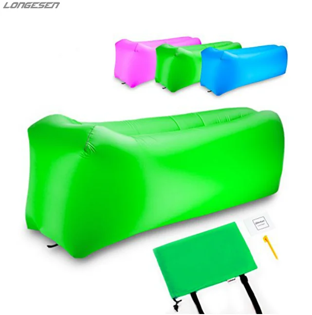 Outdoor summer trend 210D Fabric 210T ripstop polyester chair Laybag Beach Air Sofa Sleeping Bag inflatable sofa