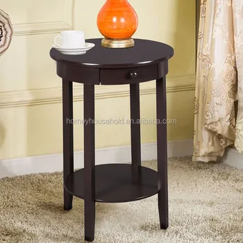 Round Console Tables Wood Sofa Side Table Hallway Decorating