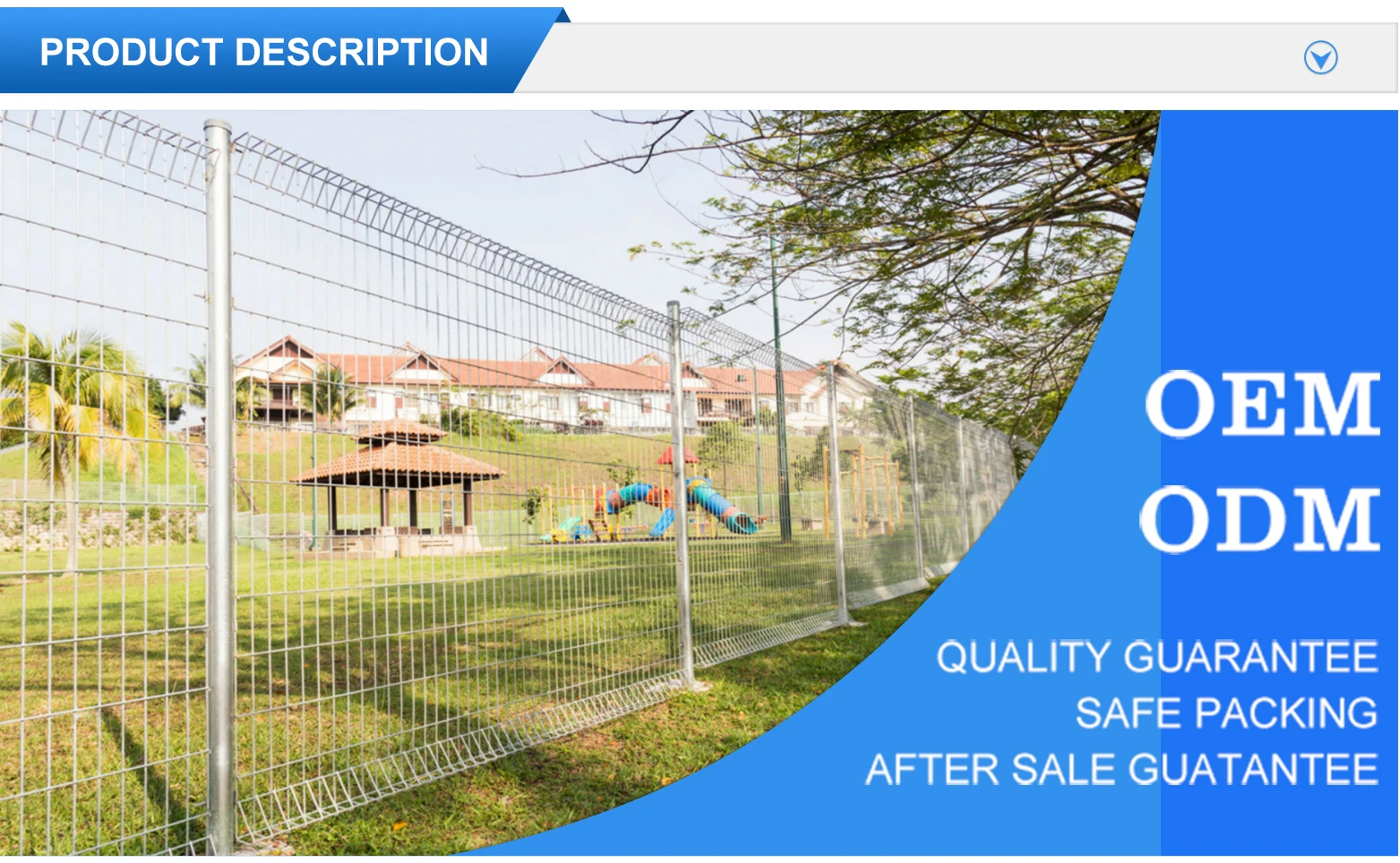 High Quality Roll Top Metal Fence/ Pvc Coated Brc Fence / Korean Style ...