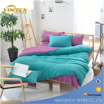 100 Cotton Modern Design Bed Sheet Nordic Flat Sheet Solid Color