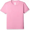 no brand clothing kids plain tee shirts pink for girl custom 100% cotton kids t-shirts wholesale high quality basic design