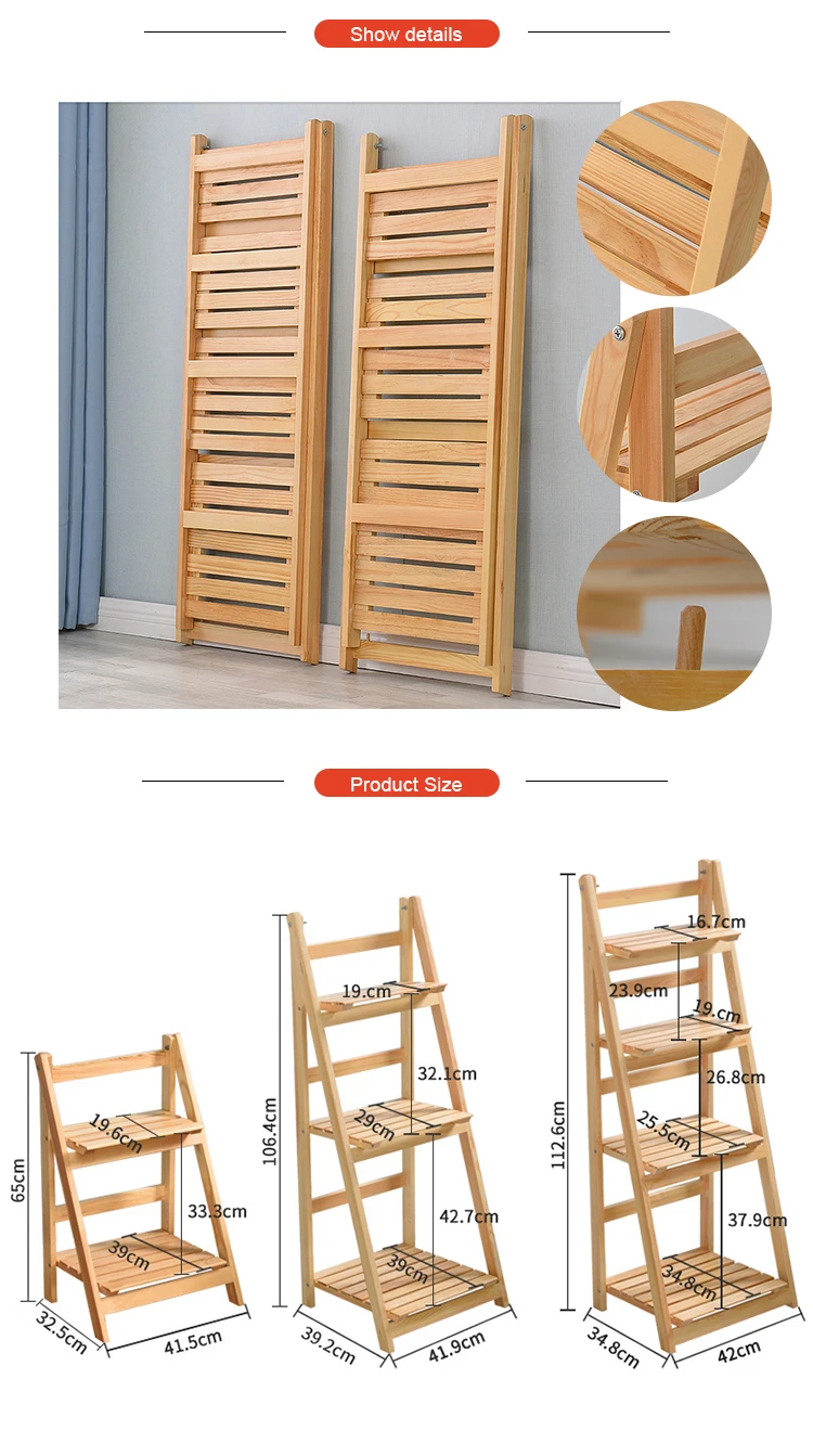 Plant Stand Flower PotWooden Rack