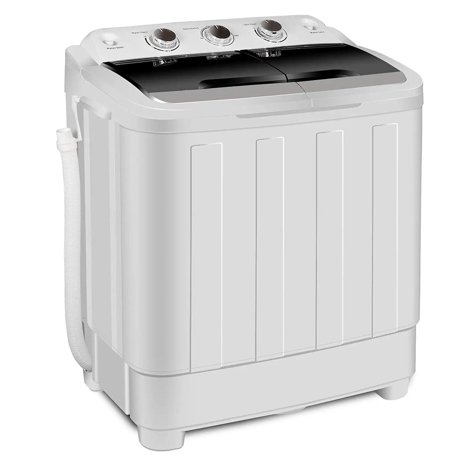 Buy ZENSTYLE Compact Mini Twin Tub 17.6 LB Top Load Washing Machine w ...