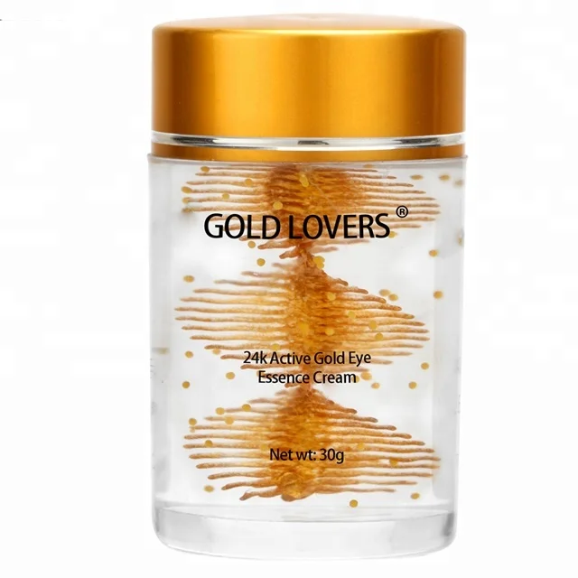 

OEM/ODM 24K gold anti aging Eye Cream, Crystal clear and gold