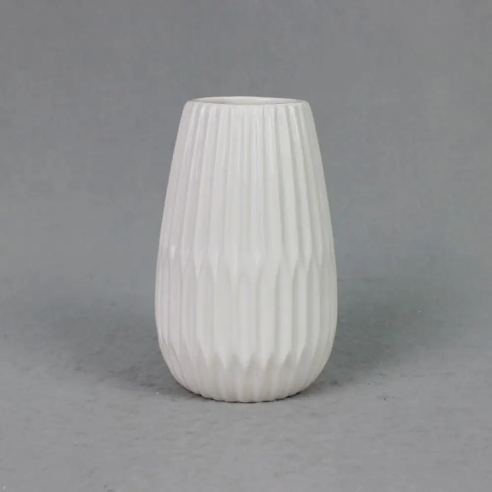 White Ceramic Fluted Vase Buy Modern Ceramic Vases,Chinese Ceramic
