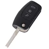 433-MHz 4D60 Chip 3 Buttons Flip Folding Remote Control Key for Ford Focus Fiesta 2013 Fob Case With HU101 Blade