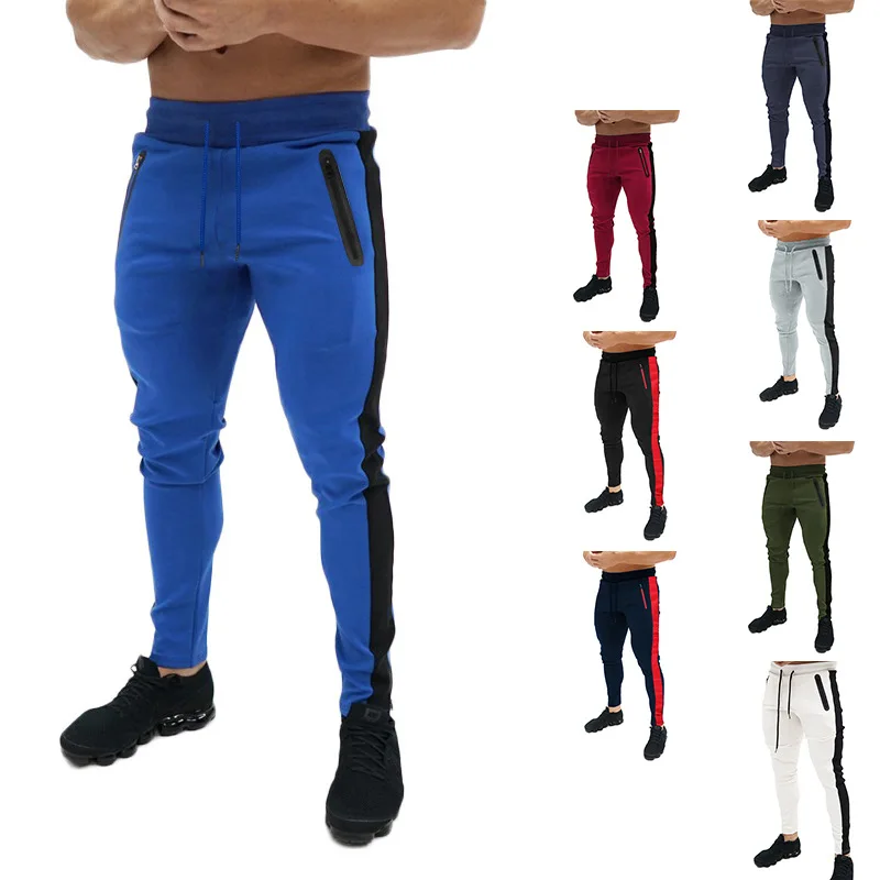 

Custom Gym Track Pants Fitness Workout Casual Sweatpants Men Trousers Joggers, Black, white, red, blue, light gray, dark gray, army green, navy
