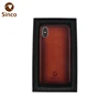 Unique Sprayed Custom Phone Cases Genuine Leather Phone Case For iPhone XS