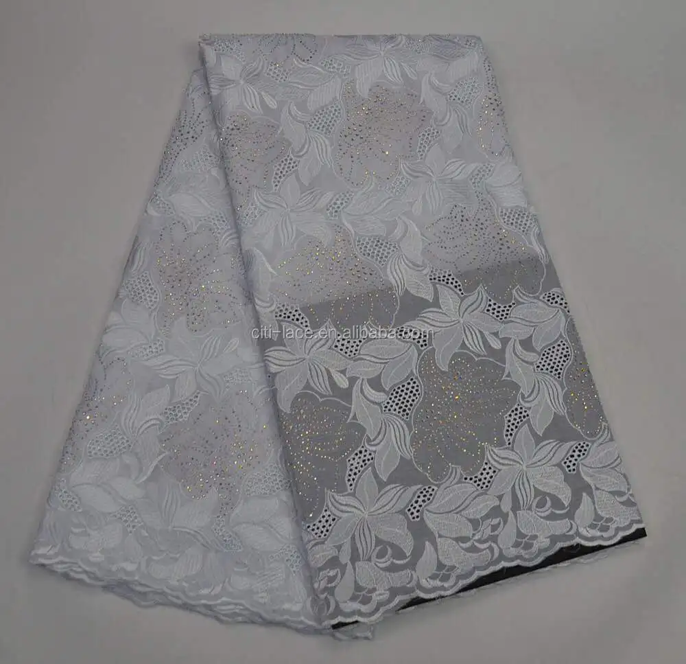 

wholesale 100% cotton j776 white voile fabrics africa laces swiss voile lace fabric in switzerland